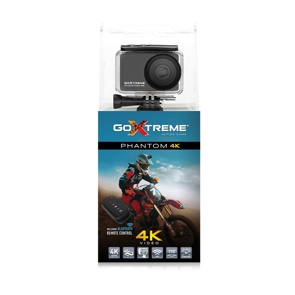 Camera Sport 4k Goxtreme Vision+ WiFi Étanche Écran Tactile - TOPCENT